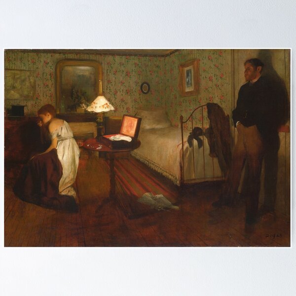 Item preview, Edgar Degas - Interior (1869) designed and sold by HistoryRestored.