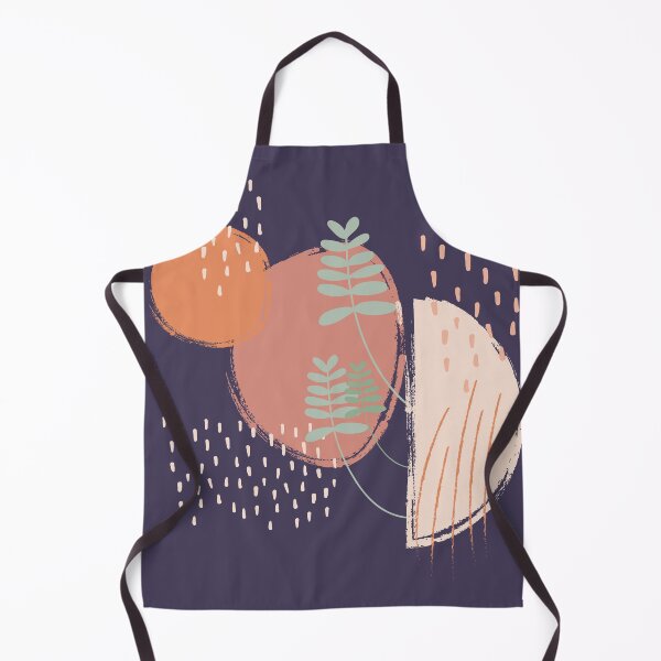 Item preview, Abstract shapes dots lines and plants digital design illustration 67 designed and sold by MyBlackDreams.