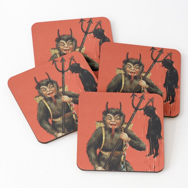 Item preview, Antique German Christmas Yule Holiday Krampus Horror Illustration  designed and sold by Karianne Potter.