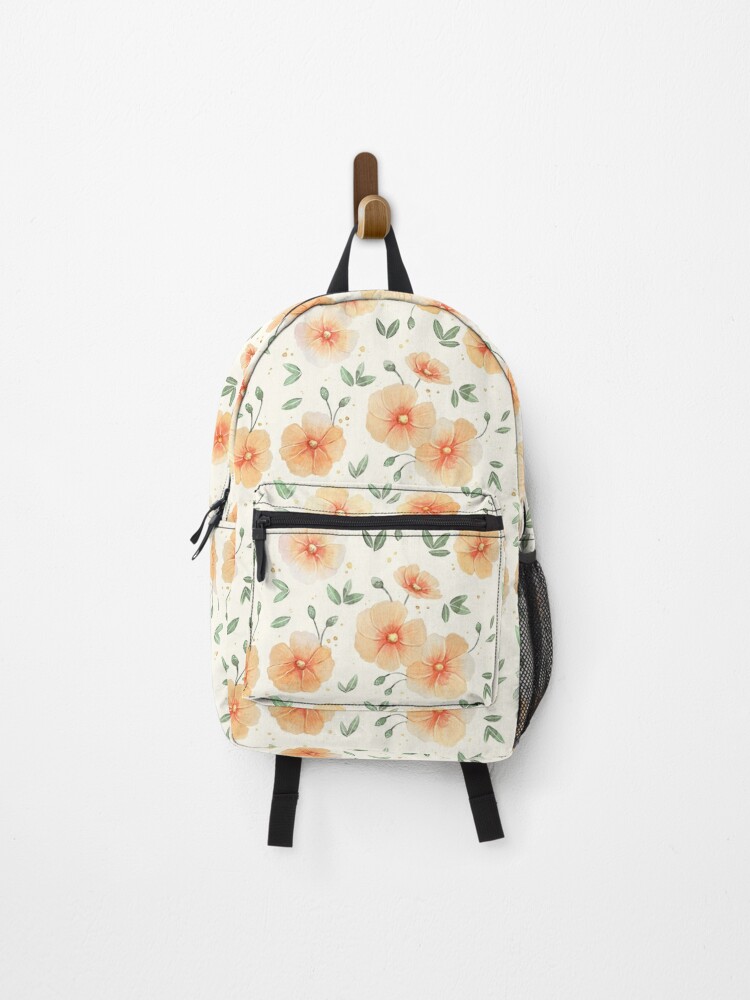 Flower pattern sales backpack