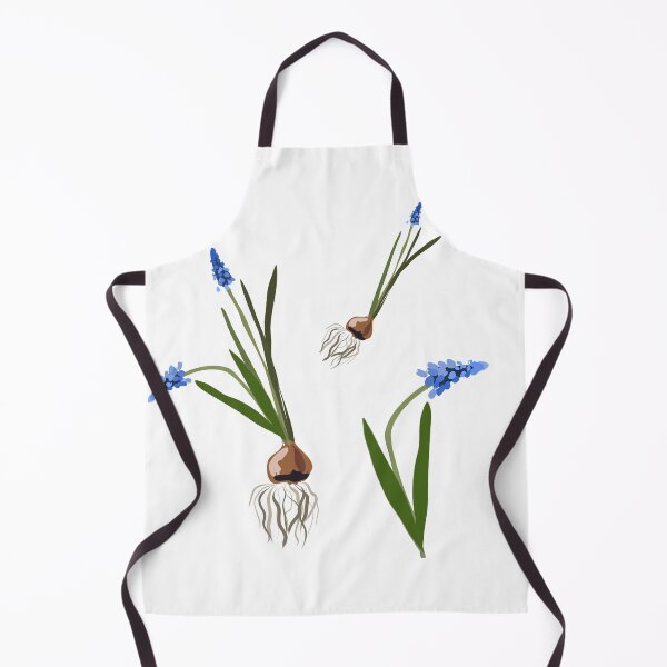 Item preview, Muscari flowers minimalist design of spring bulb flowers designed and sold by orangerinka.