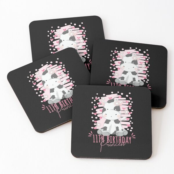 Item preview, 11th Birthday Princess Girl 11 Years Old Cow Lover B-Day print designed and sold by Grabitees.