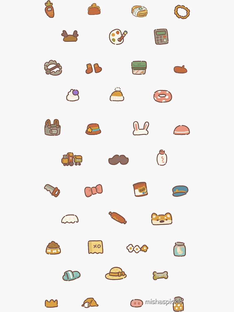 "Animal Restaurant Sticker Set Mementos Set 1 " Sticker for Sale by