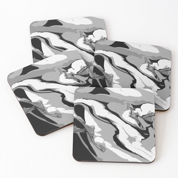 Item preview, Digital Abstract Patterns in White, Black and Grey designed and sold by ShopieHome.
