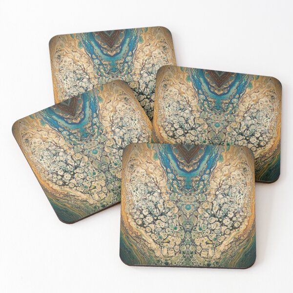 Item preview, Angel One: Digitalised Abstract painting from acrylic pour designed and sold by Digibee.