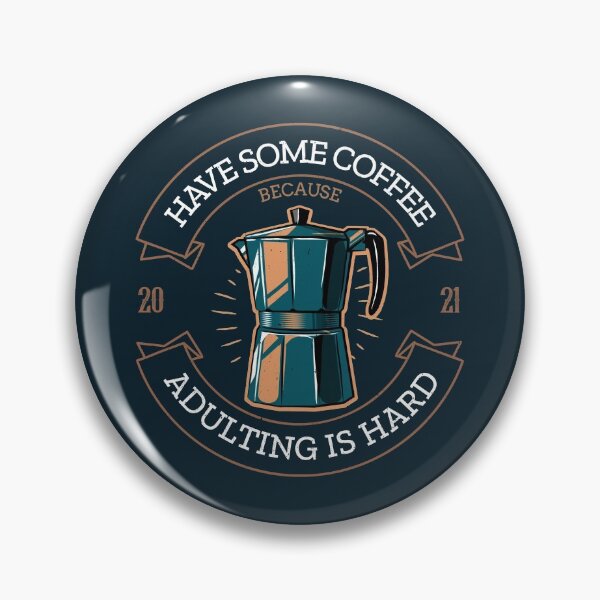 Item preview, Coffee because adulting is hard vintage  designed and sold by AllPrintsAndArt.
