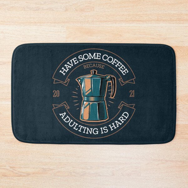 Item preview, Coffee because adulting is hard vintage  designed and sold by AllPrintsAndArt.