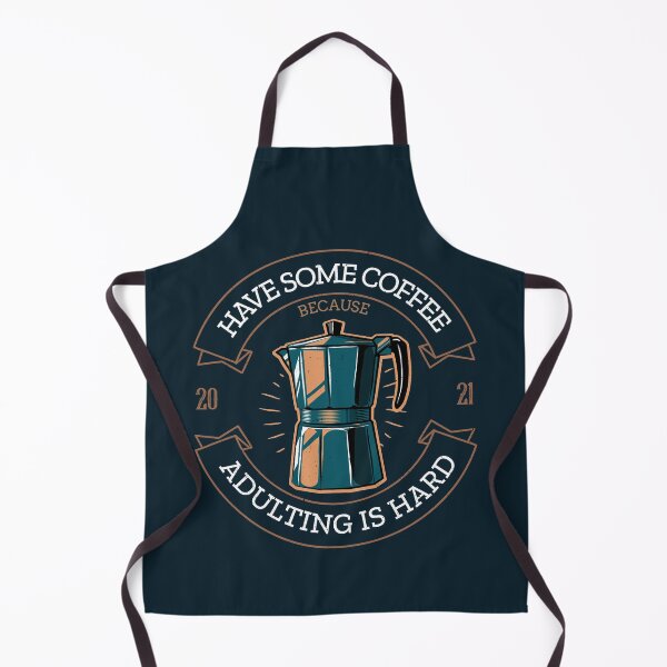 Item preview, Coffee because adulting is hard vintage designed and sold by AllPrintsAndArt.