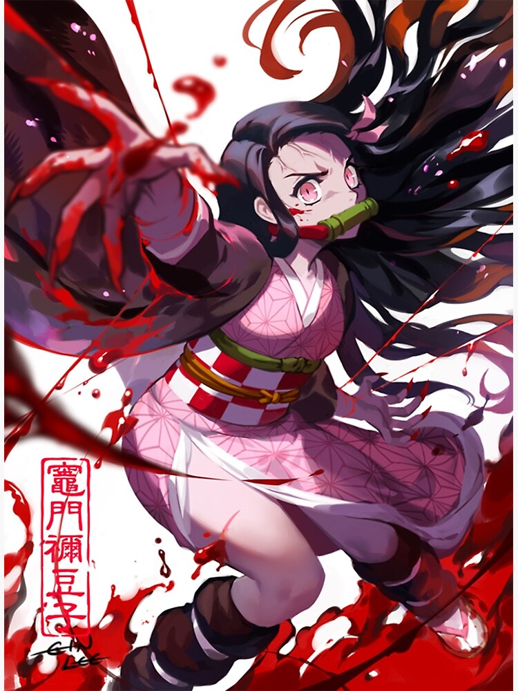 Nezuko Kamado Fan art&quot; Postcard by OnibakuShop | Redbubble