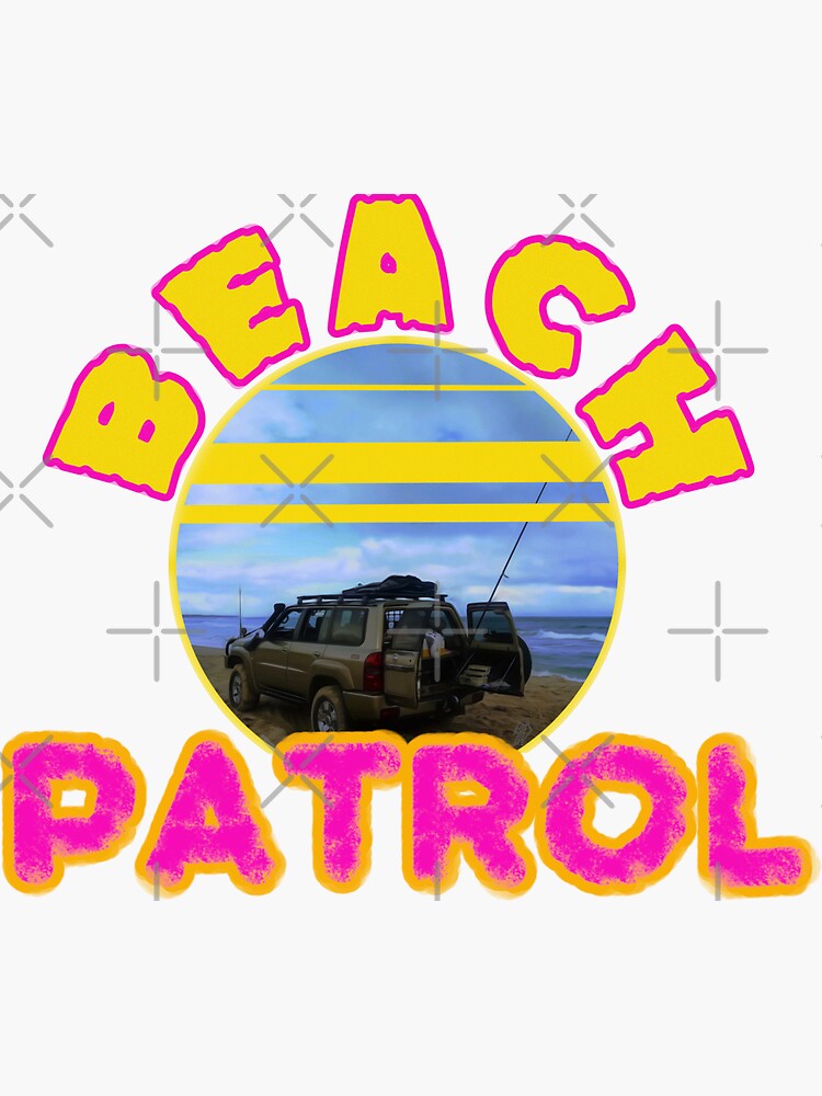 Beach Patrol Sticker By Safetysam Redbubble 