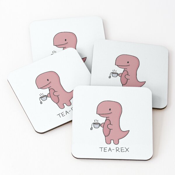 Tea-rex Coasters (Set of 4)