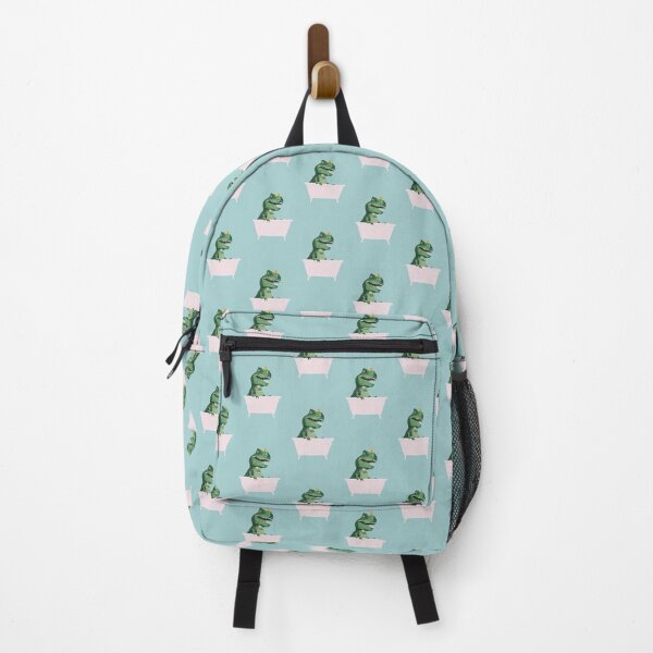 Item preview, Playful T-Rex in Bathtub in Green designed and sold by bignosework.