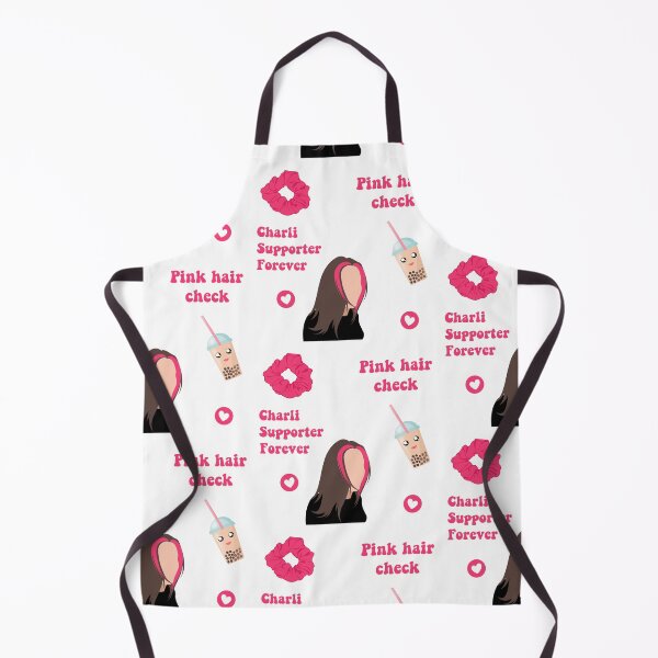 Item preview, Sticker pack of Charli D' Amelio famous tiktokers pink hair dye designed and sold by anins-azuree.