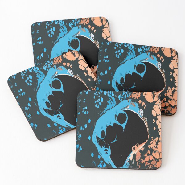 Item preview, Digital Colorful Abstract Patterns in Orange, Blue and Black designed and sold by ShopieHome.