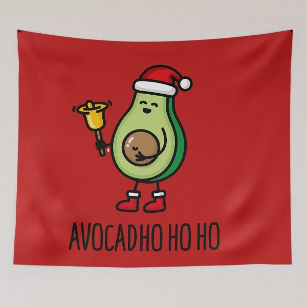 Item preview, Avocad ho ho ho avocado Santa Claus pun keto diet designed and sold by LaundryFactory.