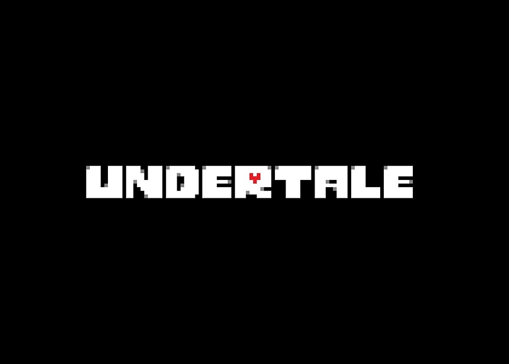 "Undertale Logo" by Spoons McGee Redbubble