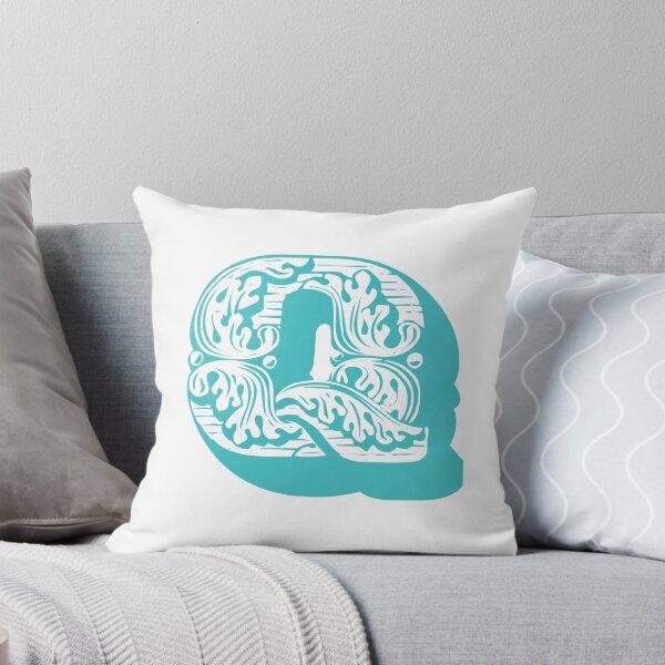 Item preview, alphabet Pillow - Q designed and sold by PSGCreative.
