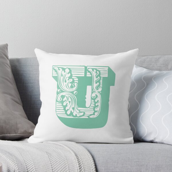 Item preview, Alphabet Pillow - U designed and sold by PSGCreative.