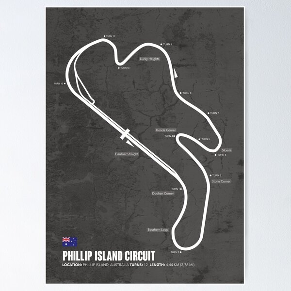 Item preview, Phillip Island Circuit designed and sold by Mapstars.
