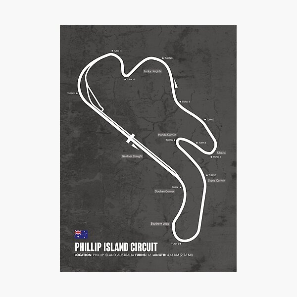 Item preview, Phillip Island Circuit designed and sold by Mapstars.
