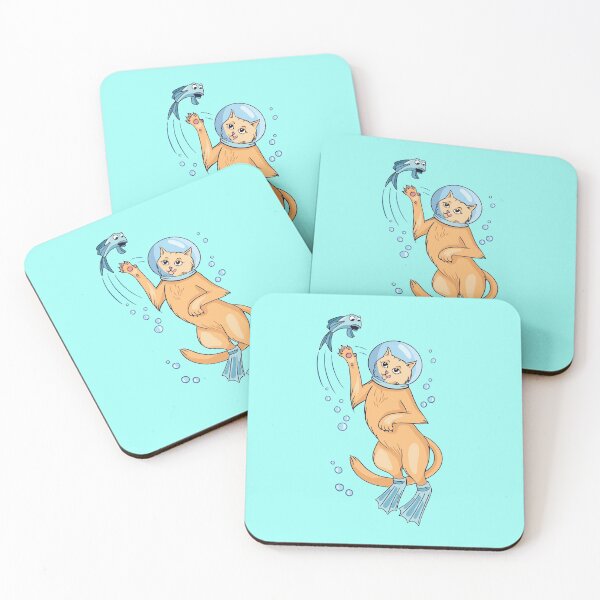 Item preview, Crazy Scuba Cat designed and sold by youngdstag.
