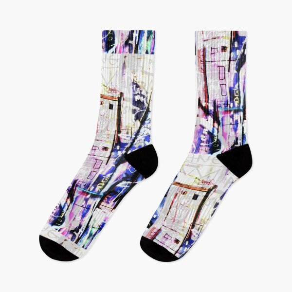 Item preview, New York Urban Pop Art 5th Ave Chrysler Funky Colorful Shabby Graffiti Modern Art Grunge Downtown Scribble designed and sold by ExquisiteShots.