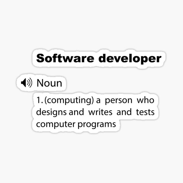 funny-software-developer-definition-sticker-sticker-for-sale-by