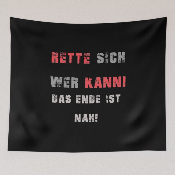 Item preview, Save yourself who can, funny gift idea, cool saying designed and sold by ThommyBLN.
