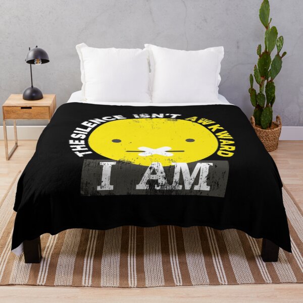 Item preview, The silence Isn't Awkward, I am. For introverts, shy, bashful, agoraphobic. designed and sold by Gold Wings Tees.