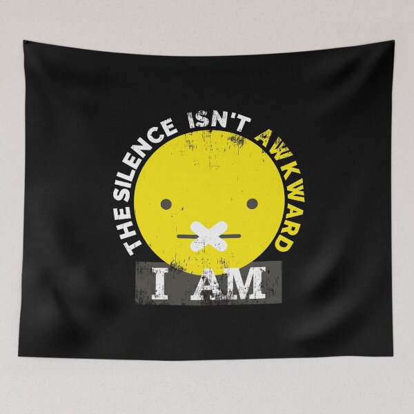 Item preview, The silence Isn't Awkward, I am. For introverts, shy, bashful, agoraphobic. designed and sold by Gold Wings Tees.