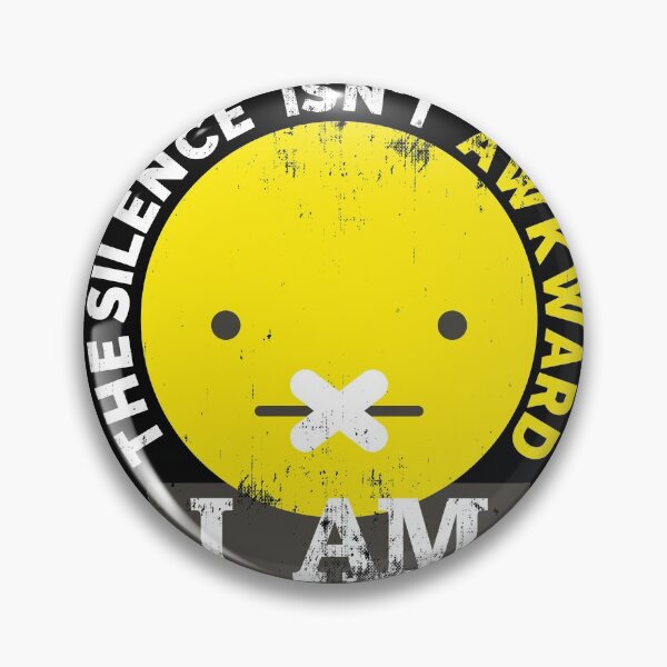 Item preview, The silence Isn't Awkward, I am. For introverts, shy, bashful, agoraphobic. designed and sold by Gold Wings Tees.