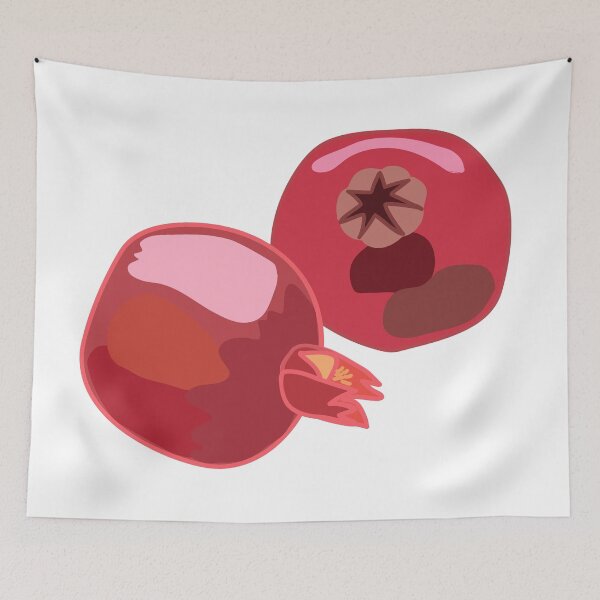 Item preview, Pink pomegranate statement art designed and sold by orangerinka.