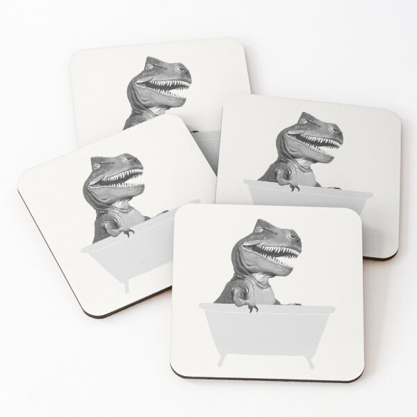 Item preview, Vintage T-Rex in Bathtub designed and sold by bignosework.