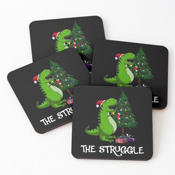 Item preview, The Struggle Funny Christmas Dinosaur  designed and sold by Nrlifecreations.