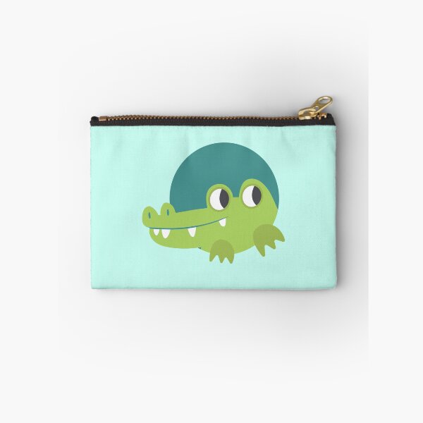 Item preview, Uber cute green circle crocodile designed and sold by jasmineberry.