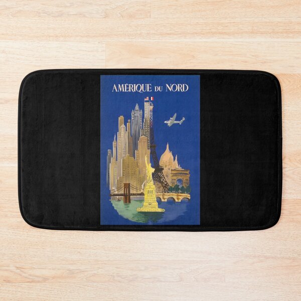 Item preview, retro classic Amerique du Nord poster designed and sold by CorasPosters.