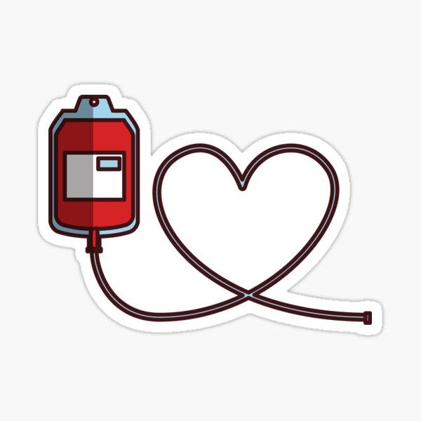 Item preview, BLOOD DONATION STICKER SENSITIZE PEOPLE  designed and sold by FASHION-LEAD.