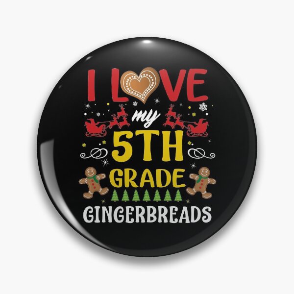 Item preview, I Love My 5th Grade Gingerbreads - 5th Grade Teacher Christmas designed and sold by Nrlifecreations.