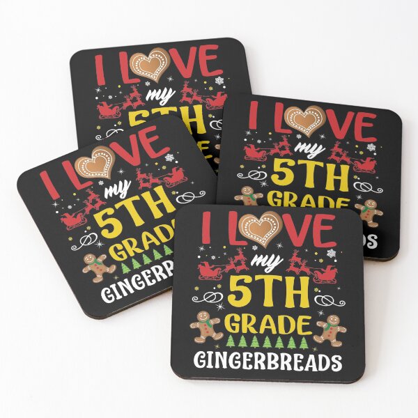 Item preview, I Love My 5th Grade Gingerbreads - 5th Grade Teacher Christmas designed and sold by Nrlifecreations.