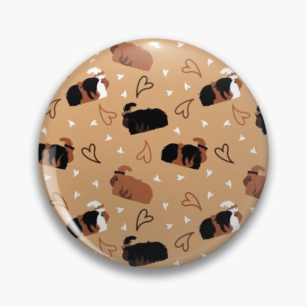 Item preview, Love Silkie Guinea pig - Black and Brown designed and sold by Lulupainting.