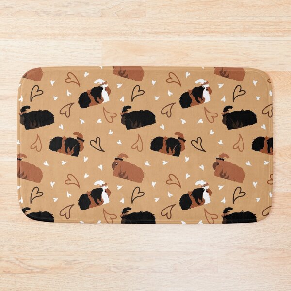 Item preview, Love Silkie Guinea pig - Black and Brown designed and sold by Lulupainting.