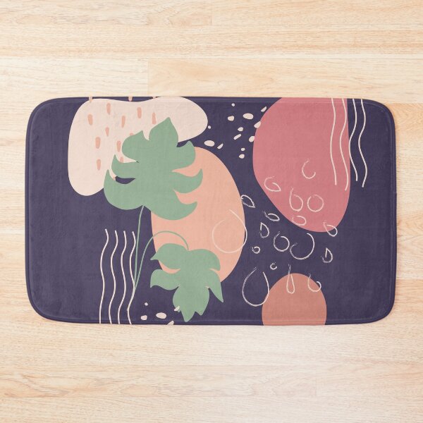 Item preview, Abstract shapes dots lines and tropical plants digital design illustration 68 designed and sold by MyBlackDreams.