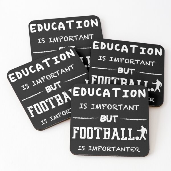 Item preview, Education Is Important But Football Is Importanter | Funny designed and sold by Quirknova.
