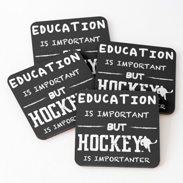 Item preview, Education Is Important But Hockey Is Importanter | Funny designed and sold by Quirknova.