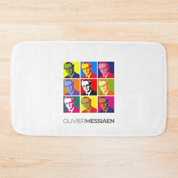 Item preview, Olivier Messiaen pop-art portrait poster designed and sold by CMYKStudio.