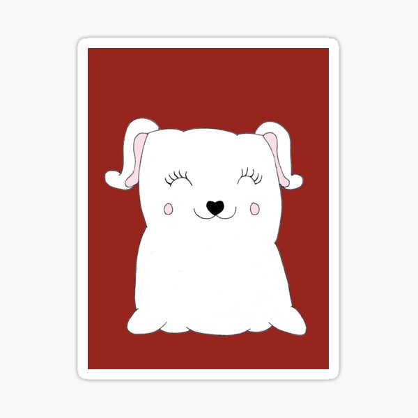 Mrs. Pillow Smiling Sticker