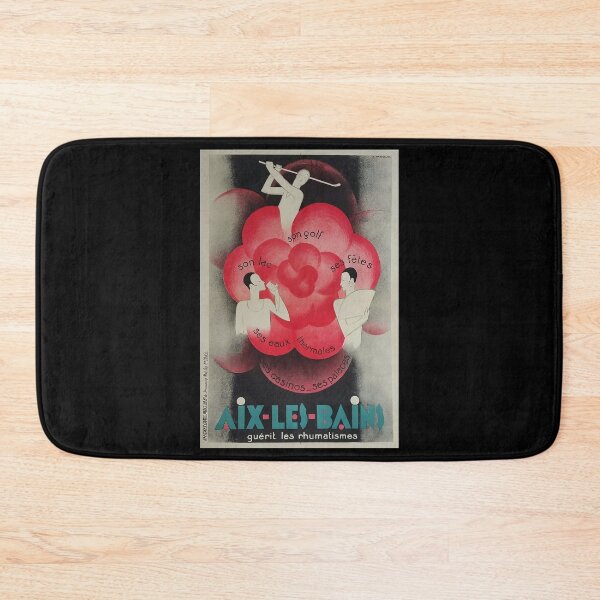 Item preview, retro classic Aix les Bains poster designed and sold by CorasPosters.