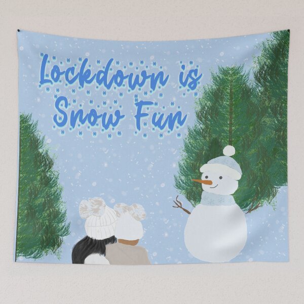 Item preview, Lockdown is snow fun Mother and child Winter christmas designed and sold by Candi-Designs.