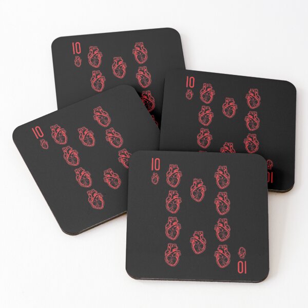 Item preview, 10 Of Anatomical Hearts Cardiology Vintage Playing Card designed and sold by GrandeDuc.