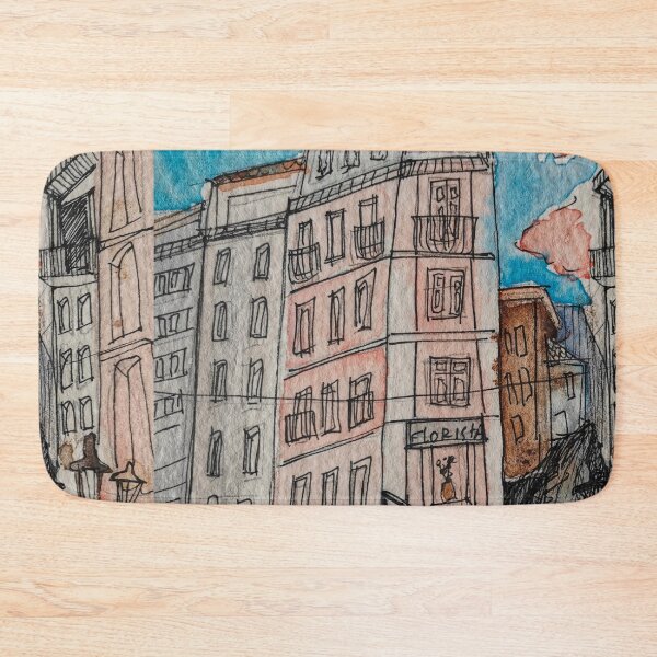 Item preview, coimbra watetcolor painting designed and sold by tintacarmesim.